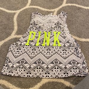 Pink crop top tank